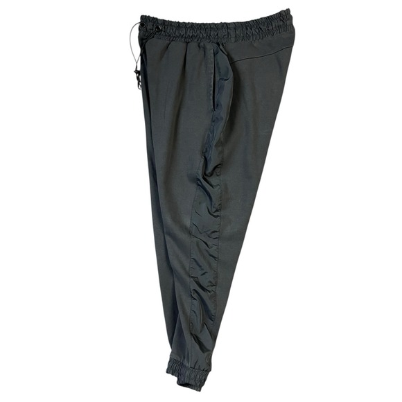 Zara Jogger Pants Size Large Charcoal Gray Gathered High Rise Athleisure Pull On - Picture 12 of 13